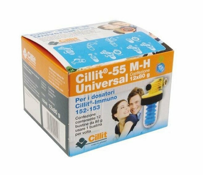 CILLIT - 55 M-H UNIVERSAL SALI POLIFOSFATI PER DOSATORI CILLIT IMMUNO 12 BUSTE DA 80 GR. - 010048