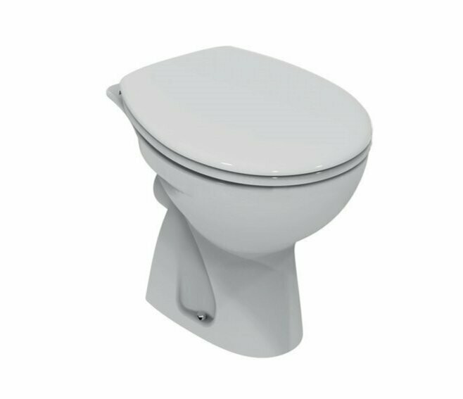 DOLOMITE - QUARZO VASO WC A TERRA SCARICO PAVIMENTO S UNI BIANCO E886501