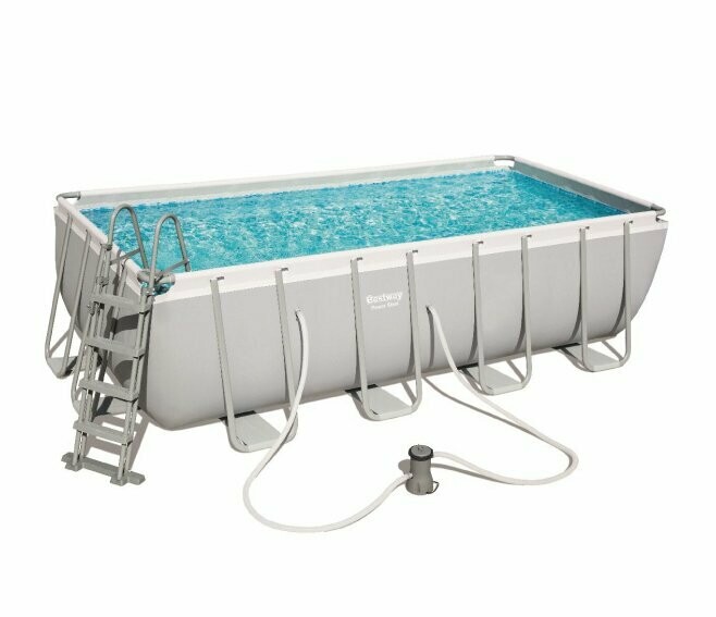 BESTWAY - PISCINA POWER STEEL RETTANGOLARE CM. 488 X 244 X 122 56670