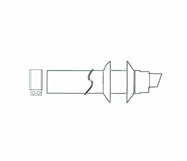 ARISTON - KIT FUMI COASSIALE DN. 60/100 SENZA CURVA 107061