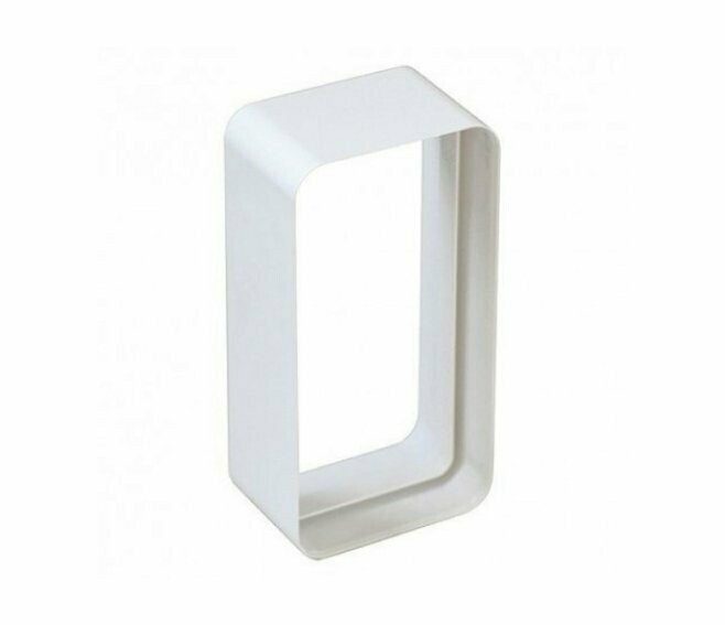 EDIL PLAST - LA VENTILAZIONE GIUNTO IN ABS PER TUBI DI AERAZIONE RETTANGOLARI 120X60 MM BIANCO CG126B