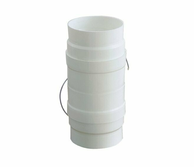 EDIL PLAST - LA VENTILAZIONE ASPIRATORE PER CAPPE STANDARD DN. 100/120 MM. BIANCO AS1012X