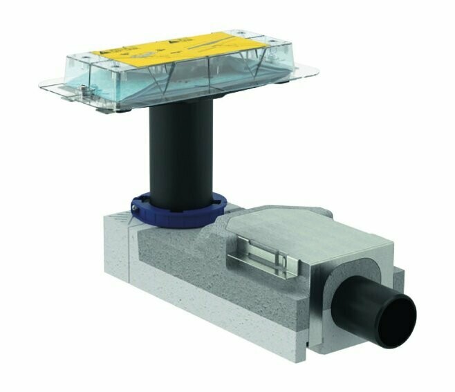GEBERIT - CLEANLINE KIT MONTAGGIO GREZZO PER CANALETTE PER DOCCIA SCARICO A PAVIMENTO 90/200 MM. 154.150.00.1