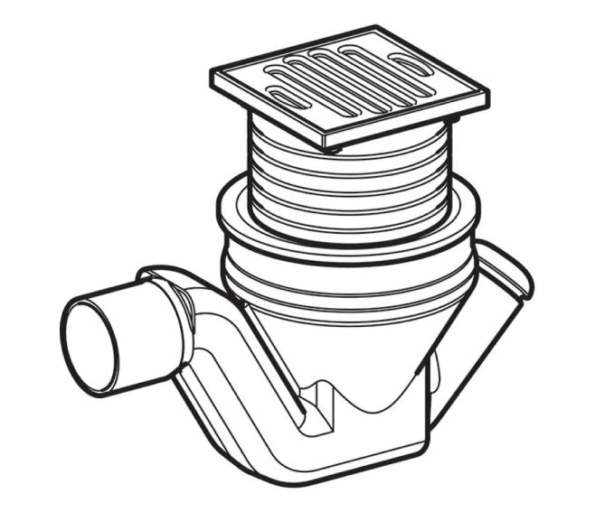 sifone Doccia Geberit Setaplano antiodore 50 mm per Scarico piatto