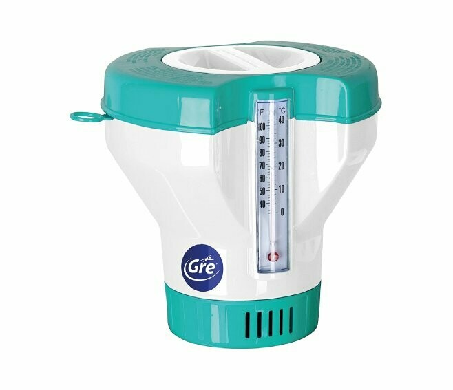 GRE - COMBI TERMO-DOSATORE PER PISCINE GALLEGGIANTE TAVOLETTE DA 20 A 500 G 40070