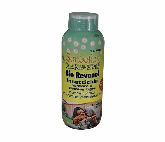 SANDOKAN - BIO REVANOL INSETTICIDA CONCENTRATO ABBATTENTE PERSISTENTE 1 LITRO FORMULA PLUS 10%
