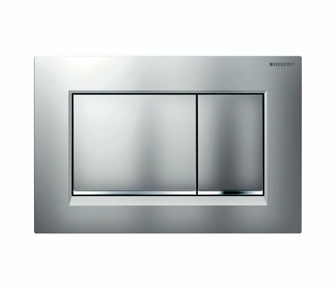 GEBERIT - SIGMA30 PLACCA DI COMANDO 2 TASTI SATINATO / CROMATO / SATINATO 115.883.JQ.1
