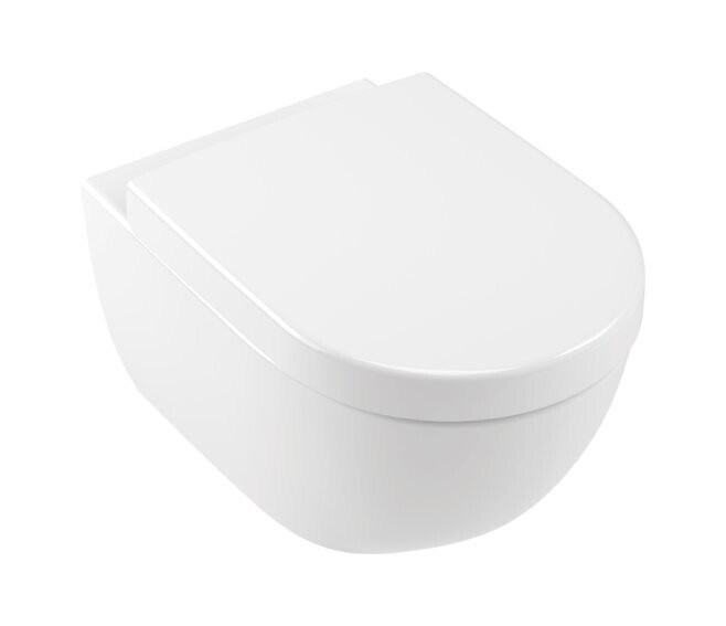 VILLEROY & BOCH - SUBWAY 2.0 VASO WC SOSPESO A CACCIATA AQUA REDUCT BIANCO ALPIN 560010R1