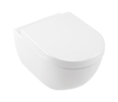 VILLEROY & BOCH - SUBWAY 2.0 VASO WC SOSPESO A CACCIATA AQUA REDUCT BIANCO ALPIN 560010R1
