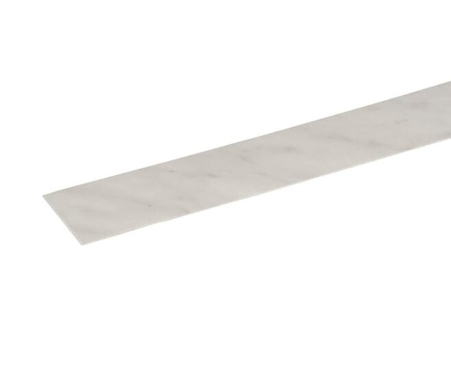 PIRCHER - BORDO PREINCOLLATO PER TOP CUCINA 610 X 42H MM MARMO CARRARA (BLISTER 2 PEZZI)