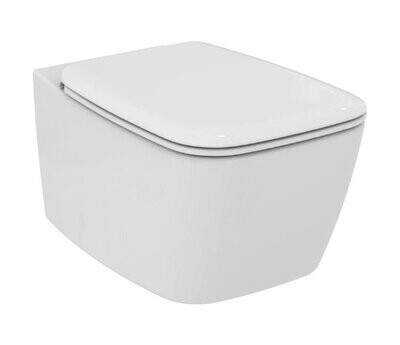 IDEAL STANDARD - 21 VASO SOSPESO A CACCIATA CON SCARICO A PARETE E SEDILE SLIM T319801