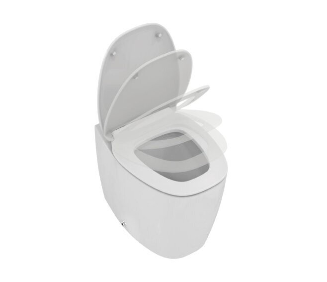 IDEAL STANDARD - DEA VASO A TERRA FILO PARETE AQUABLADE CON SEDILE SLIM CHIUSURA RALLENTATA T349101