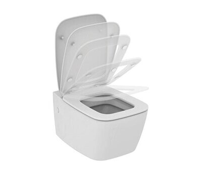 IDEAL STANDARD - 21 VASO SOSPESO A CACCIATA CON SCARICO PARETE E SEDILE SLIM CHIUSURA RALLENTATA T319901