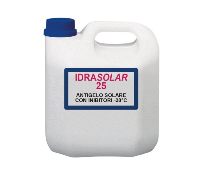 FORIDRA - IDRASOLAR 25 TANICA DA 25 KG. PROTEZIONE IMPIANTI SOLARI ANTIGELO PREMISCELATO I.25T25
