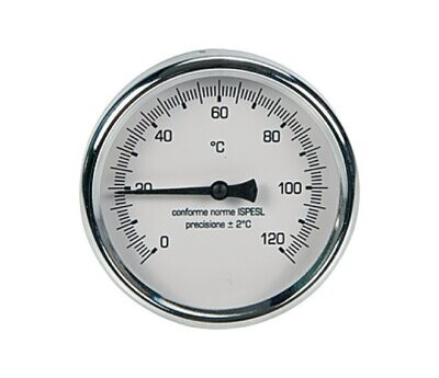 GIACOMINI - TERMOMETRO BIMETALLICO A IMMERSIONE RAD. 1/2" M POZZETTO 50 MM