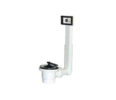 CR - 3230 PILETTA INOX 1" 1/2 CON TROPPOPIENO E TAPPO CP26C2T17
