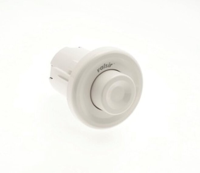 VALSIR - R1 PULSANTE PNEUMATICO SINGOLO SCARICO AD INCASSO PARETE BIANCO VS0802301