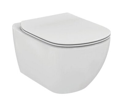 IDEAL STANDARD - TESI VASO WC SOSPESO AQUABLADE CON FISSAGGI NASCOSTI E SEDILE SLIM T465301
