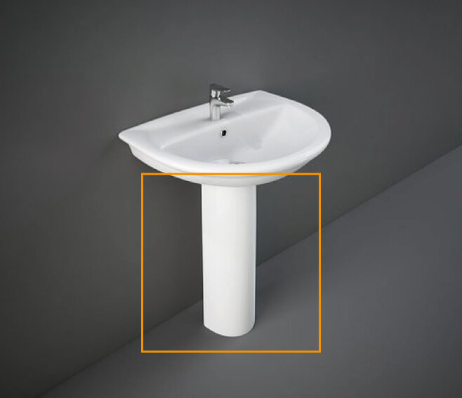 RAK CERAMICS - KARLA COLONNA PER LAVABO FINITURA BIANCO KAPD00001