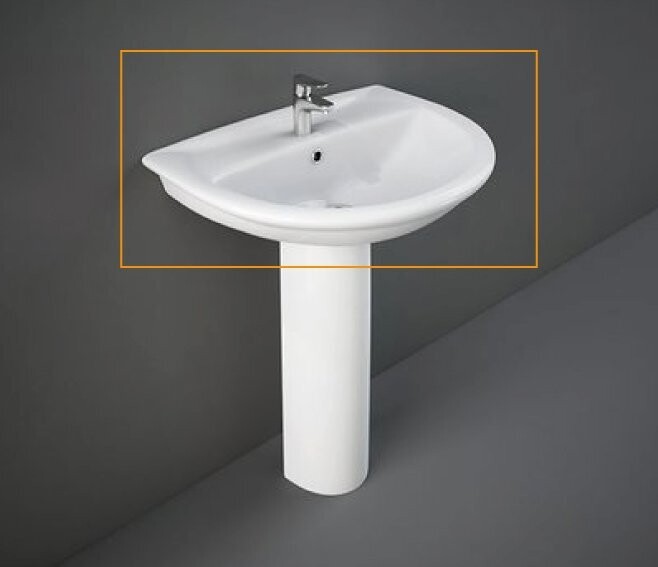 RAK CERAMICS - KARLA LAVABO 60 CM. BIANCO KAWB00004
