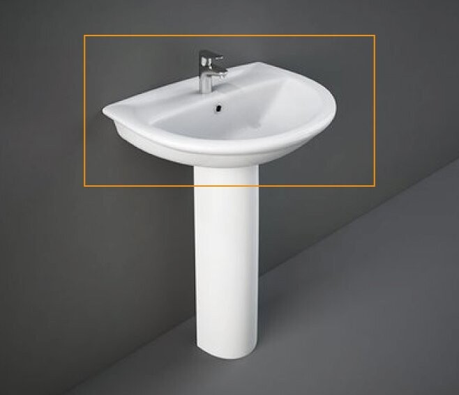 RAK CERAMICS - KARLA LAVABO 55 CM. BIANCO KAWB00002
