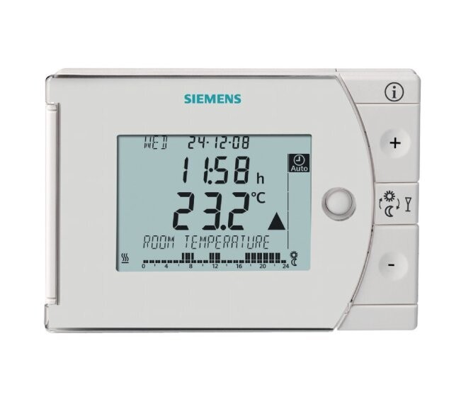 SIEMENS - REV24 CRONOTERMOSTATO DIGITALE SETTIMANALE BIANCO 014610