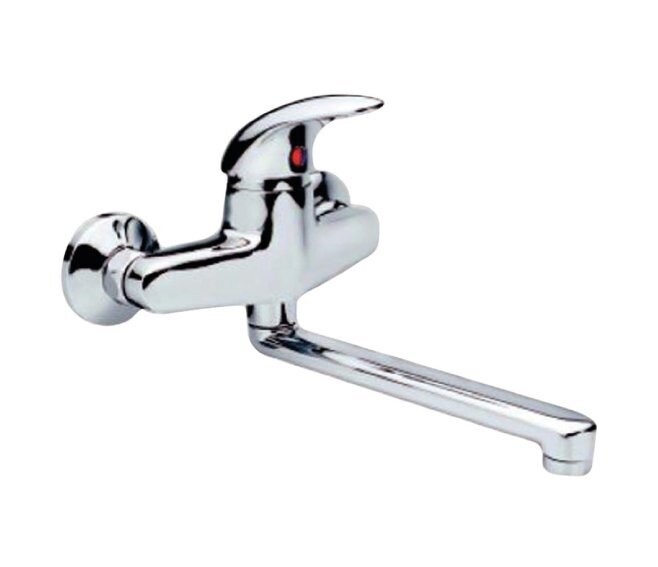 IDRO BRIC - TITAN RUBINETTO MISCELATORE MONOCOMANDO LAVELLO CON ATTACCO PARETE CROMO J79716