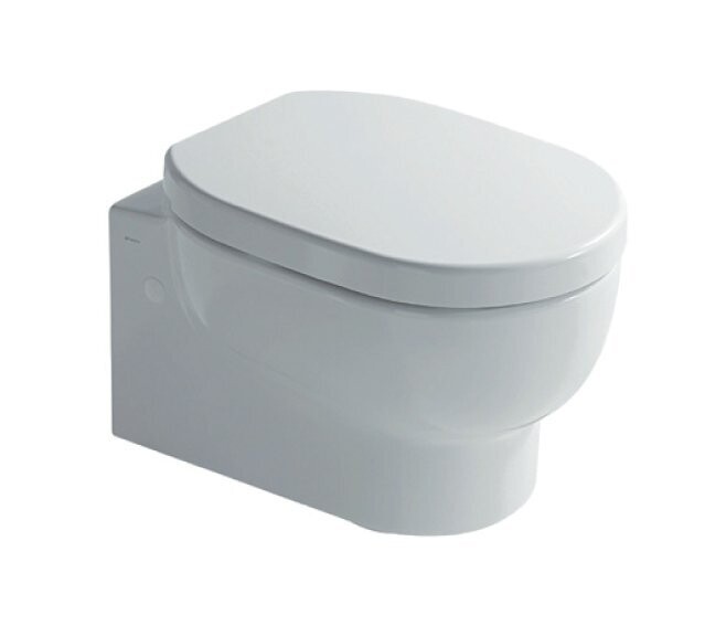 GALASSIA - M2 VASO WC SOSPESO 50 CM. IN CERAMICA BIANCO CON SCARICO A PARETE 5218