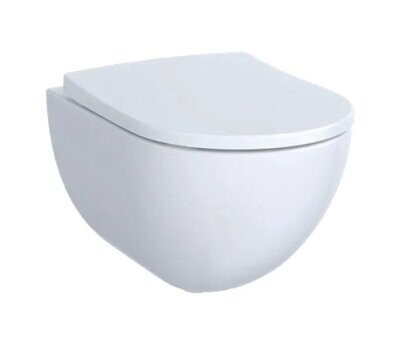 GEBERIT - ACANTO VASO WC SOSPESO A CACCIATA RIMFREE CON SEDILE CHIUSURA RALLENTATA BIANCO 500.606.01.2