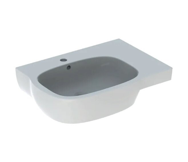 GEBERIT - FANTASIA LAVABO ASIMMETRICO 65 CM. CON RIPIANO D'APPOGGIO A DESTRA BIANCO 500.891.00.1