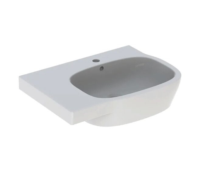 GEBERIT - FANTASIA LAVABO ASIMMETRICO 65 CM. CON RIPIANO D'APPOGGIO A SINISTRA BIANCO 500.879.00.1