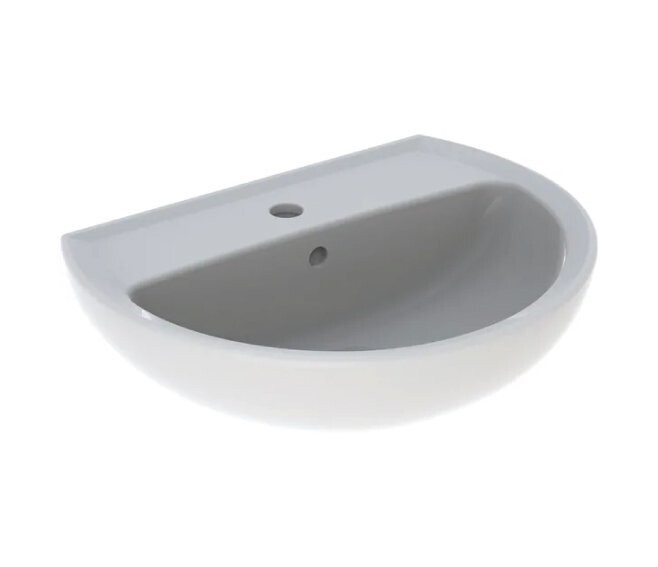 GEBERIT - COLIBRÌ LAVABO 55 CM. MONOFORO IN VETROCHINA BIANCO 500.871.00.1