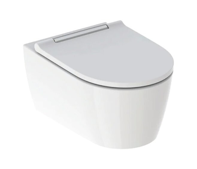 GEBERIT - ONE VASO WC SOSPESO SOSPESO A CACCIATA TURBOFLUSH CON SEDILE BIANCO KERATECT 500.202.01.1