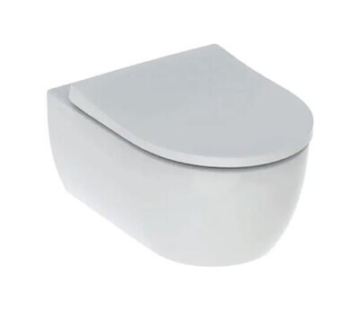 GEBERIT - ICON VASO WC SOSPESO SOSPESO A CACCIATA RIMFREE CON SEDILE SLIM A SGANCIO RAPIDO BIANCO 500.809.00.1