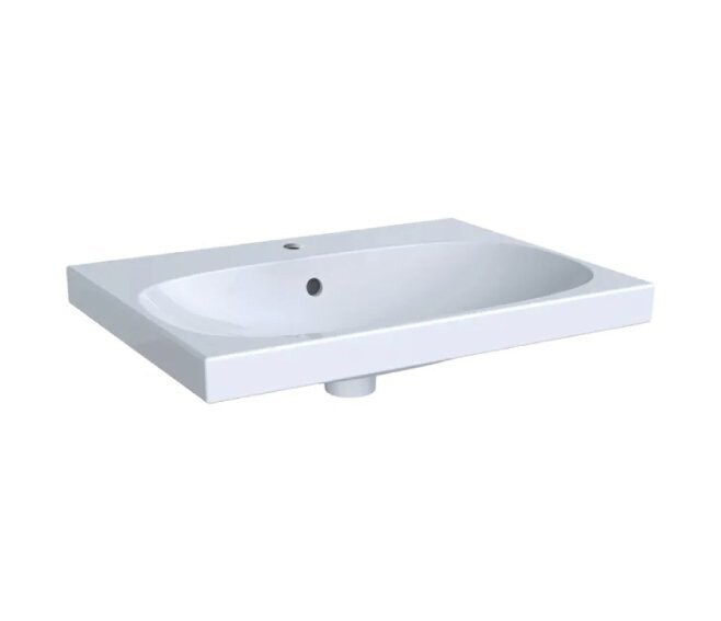 GEBERIT - ACANTO LAVABO SOSPESO 65 CM. IN GRES PORCELLANATO BIANCO 500.621.01.2