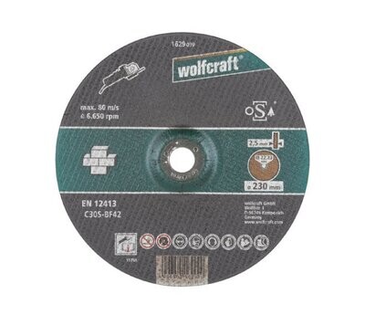 WOLFCRAFT - DISCO DA TAGLIO PER PIETRA Ø 230 MM. A CENTRO DEPRESSO 1629099