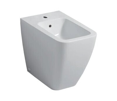GEBERIT - ICON SQUARE BIDET A PAVIMENTO BTW FILO PARETE CON FISSAGGIO NASCOSTO BIANCO 231950000