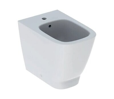 GEBERIT - SMYLE SQUARE BIDET A PAVIMENTO BTW FILO PARETE CON FISSAGGIO NASCOSTO BIANCO 500.841.00.1
