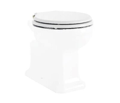 POZZI GINORI - MONTEBIANCO SEDILE PER VASO WC BIANCO IN POLIESTERE CON CERNIERE DORATE 07760000