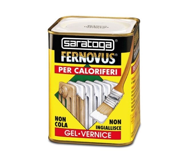 SARATOGA - FERNOVUS SPECIALE PER CALORIFERI 750 ML. VERNICE GEL BIANCO GHIACCIO 88650002