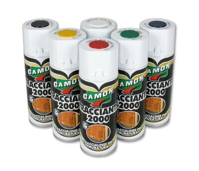 CAMON - TRACCIANTE 2000 NERO VERNICE SPRAY PER TRACCIATURA A PARETE 400 ML. 553110 CAMON - TRACCIANTE 2000 NERO VERNICE SPRAY PER TRACCIATURA A PARETE 400 ML. 553110