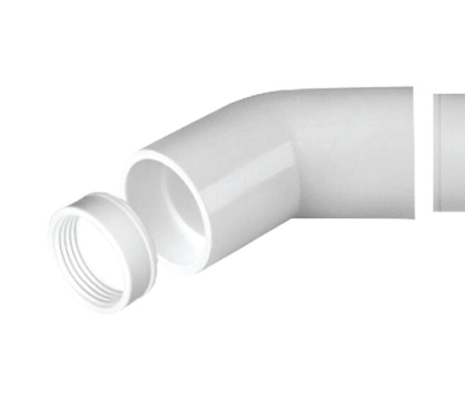 NICCONS - CURVA A 45° PER TUBO DI SCARICO CONDENSA DN. 20 MM. 9903-101-08
