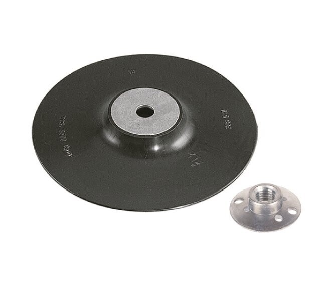WOLFCRAFT - PLATORELLO PER DISCHI ABRASIVI CON DADO A FLANGIA DN. 115 MM. PER SMERIGLIATRICE ANGOLARE 2450000