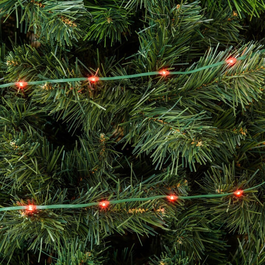 LOTTI - CATENA LINEARE 30 MT. 400 GOCCE LED Ø 4 MM. ROSSO FISSA + 7 GIOCHI DI LUCE 67493