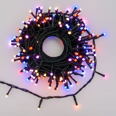 LOTTI - PROLUNGA PER CATENA WONDER 16 MT. 200 LED SUPERBRIGHT 5 MM. 8 COLORI 48 EFFETTI 6 GIOCHI DI LUCE 63761