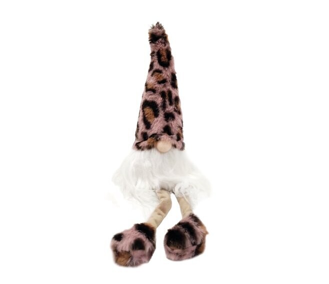 BIZZOTTO - BABBO LOVEL LEOPARDATO ROSA LEGS DECORAZIONE NATALIZIA 935393