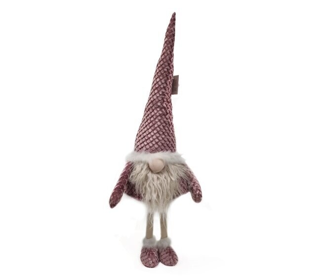 BIZZOTTO - BABBO RUFUS STAND ROSA H.70 CM. DECORAZIONE NATALIZIA 935344