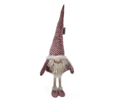 BIZZOTTO - BABBO RUFUS STAND ROSA H.70 CM. DECORAZIONE NATALIZIA 935344