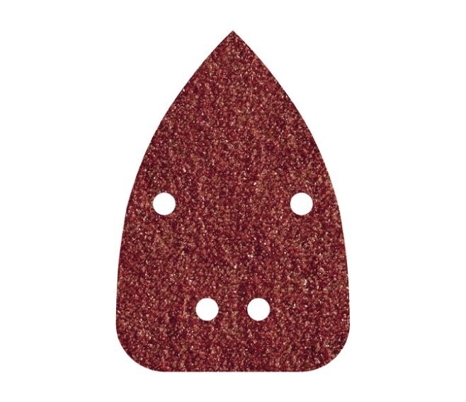 WOLFCRAFT - 10 FOGLI ABRASAVI VELCRATI PER LEGNO E METALLO 96 X 136 MM. GRANA 120 GR. 1763000
