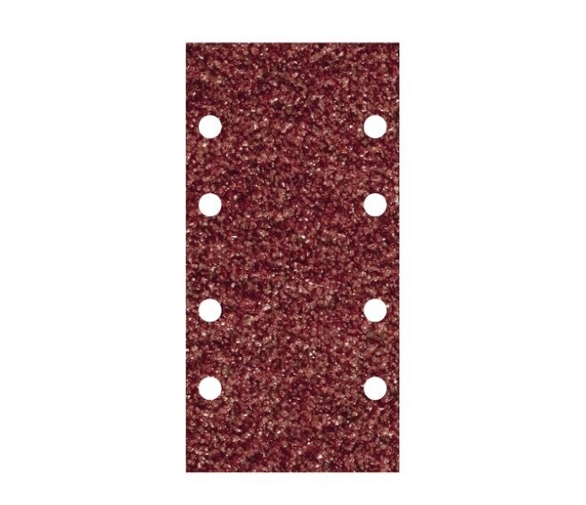WOLFCRAFT - 10 STRISCE ABRASIVE IN VELCRO PER LEGNO E METALLO 93 X 185 MM. GRANA 80 GR. 1767000